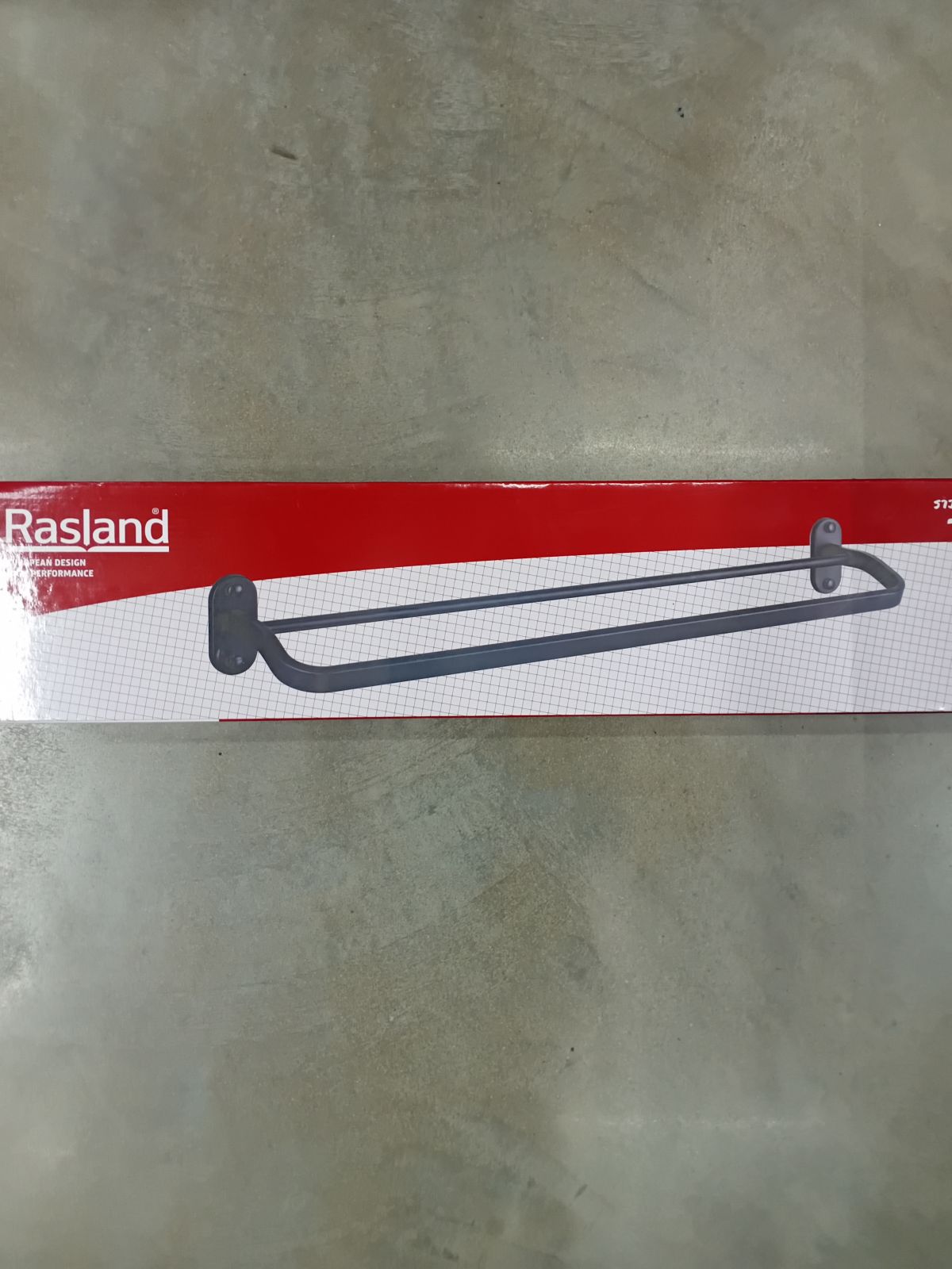 (CL)ราวแขวนผ้าแสตนเลส 80 ซม. Rasland รุ่น RA TOWEL-BLACK สีดำ