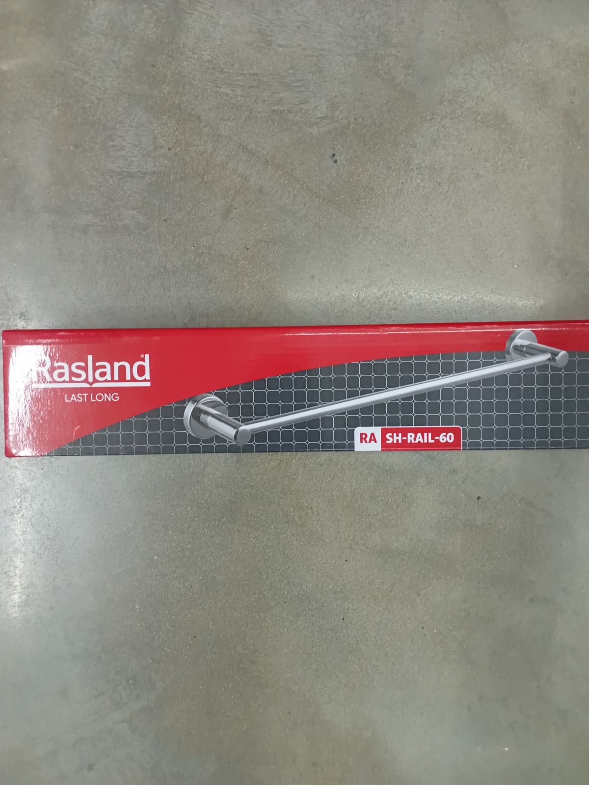 ราวแขวนผ้าแสตนเลส 60 ซม. Rasland รุ่น RA SH-RAIL-60 แบบเงา