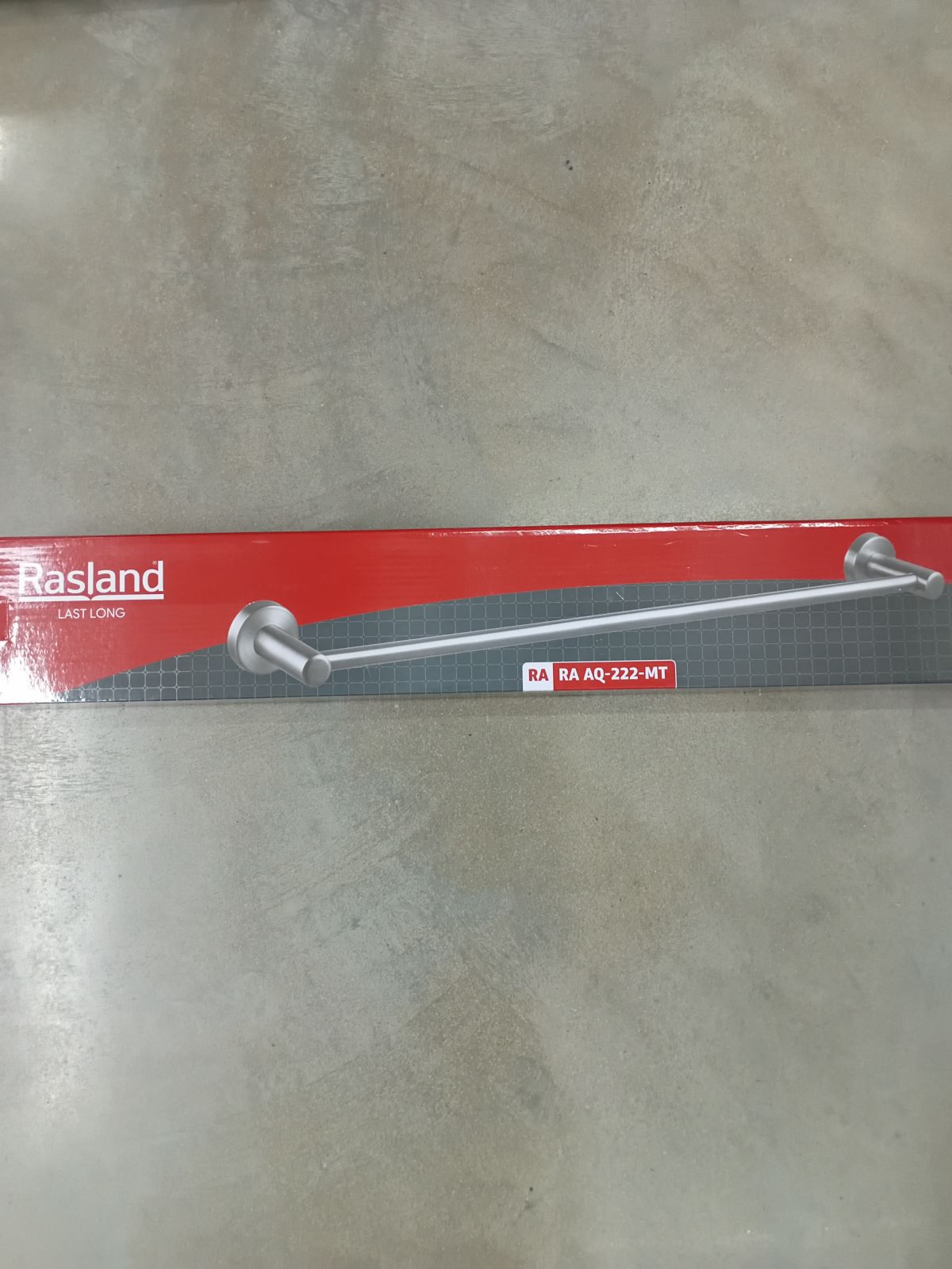 ราวแขวนผ้าแสตนเลส 80 ซม. Rasland รุ่น RA AQ-222-MT แบบด้าน