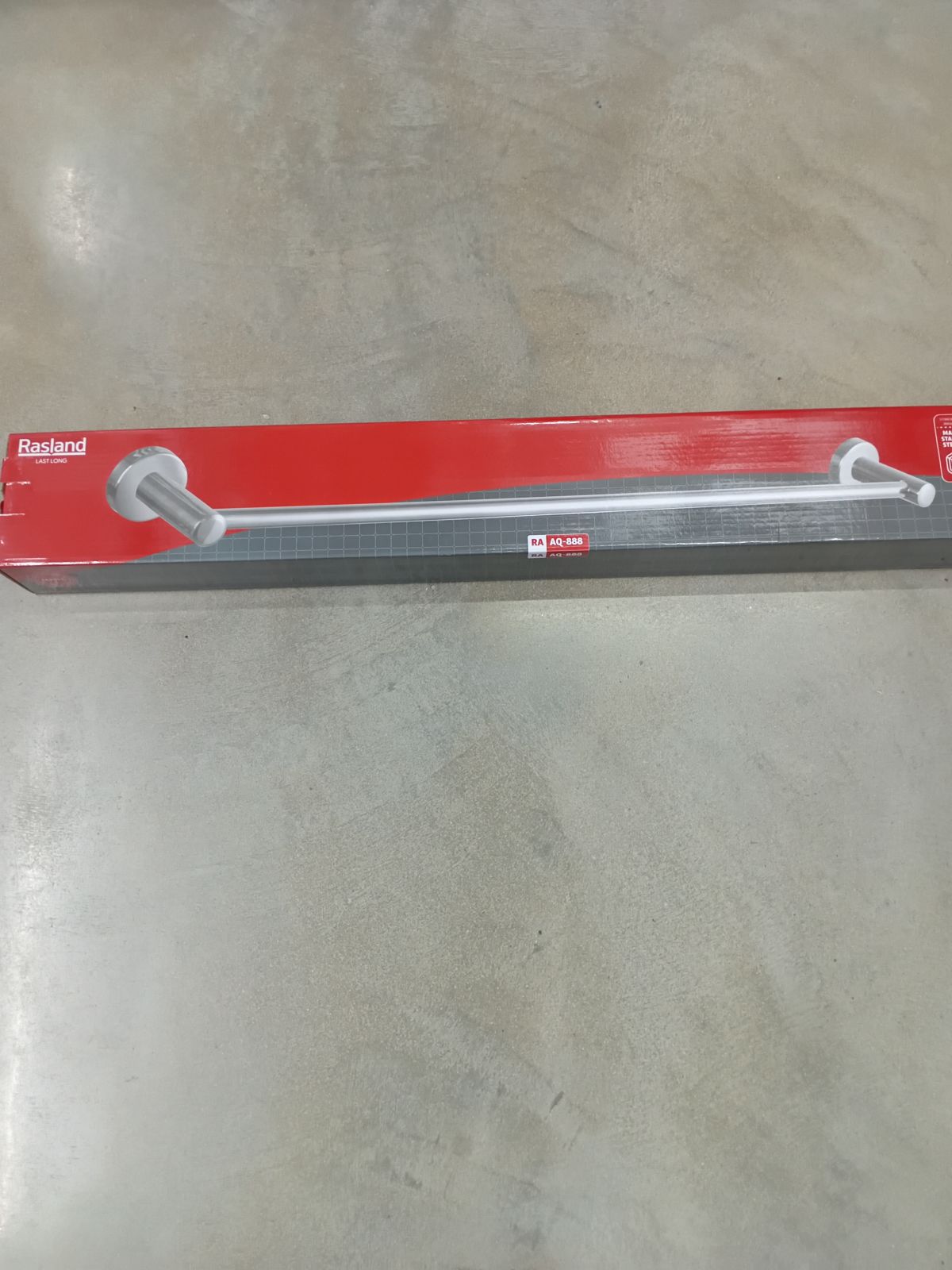 ราวแขวนผ้าแสตนเลส 80 ซม. Rasland รุ่น RA AQ-888 แบบเงา