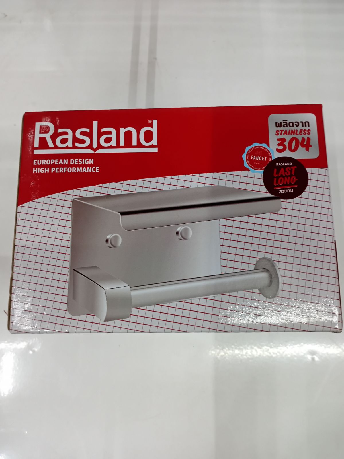 ที่ใส่กระดาษชำระ มีที่วางของ Rasland รุ่น RA B300600