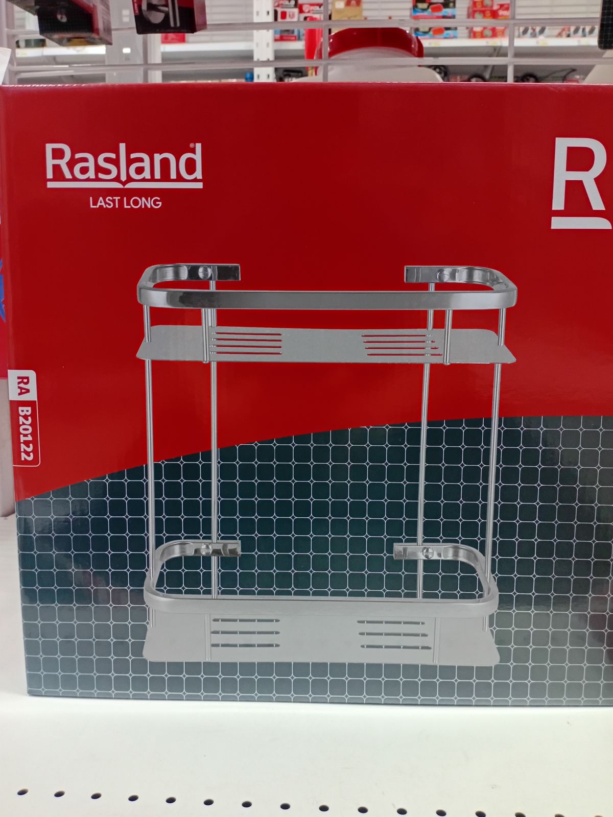 ชั้นวางสแตนเลส 2 ชั้น แบบเงา Rasland รุ่น RA B20122