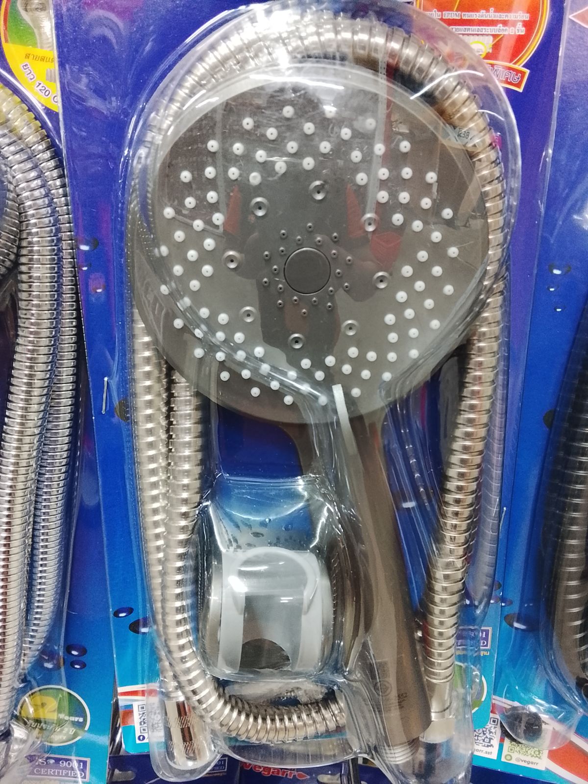 ฝักบัวพร้อมสายแสตนเลส วีก้า 120 ซม. A303S/VC (น็อต-ถ้วย)