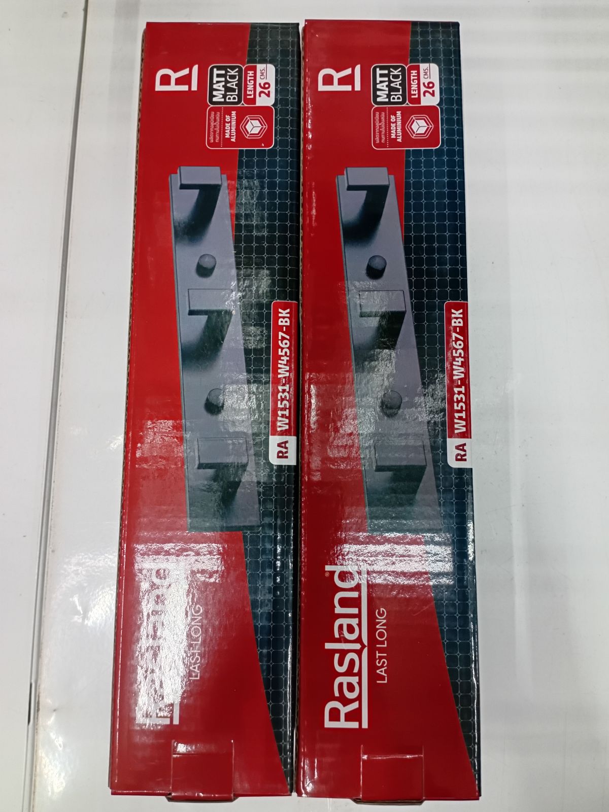 ขอแขวนเสื้อแบบ 3 หัว BLACK RASLAND RA W1531-W4567-BK