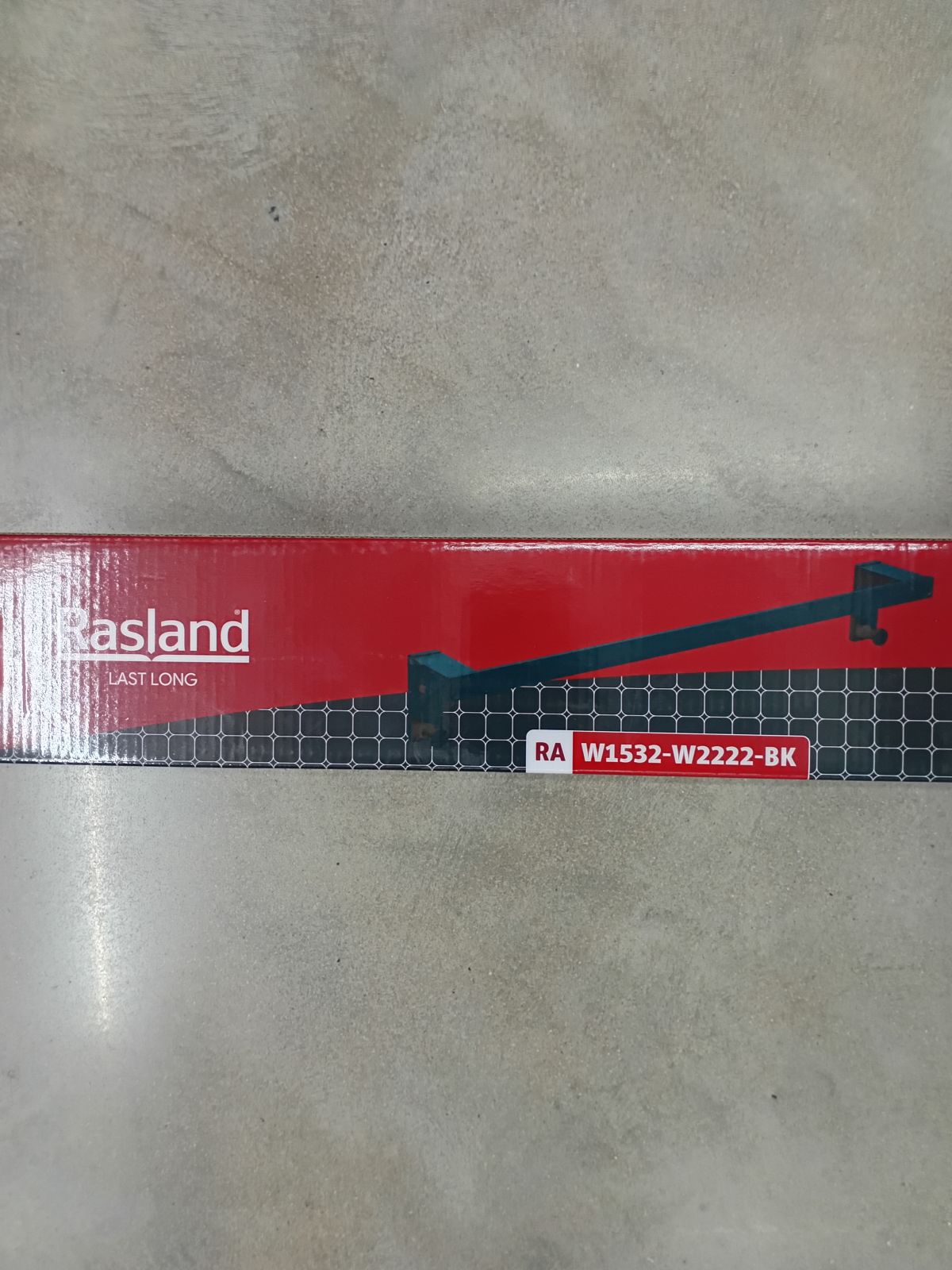 ราวพาดผ้าขนาดยาว 60 ซม. BLACK RASLAND RA W1532-W2222-BK