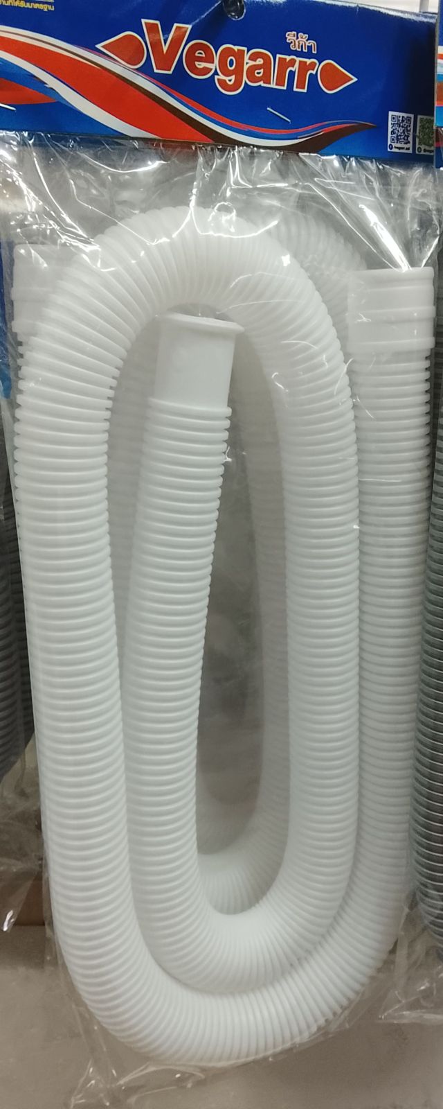 สายน้ำทิ้งอเนกประสงค์สีขาว ยาว 155 ซม. วีก้า K155W