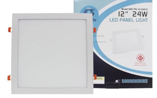 (CCS)โคมฝังฝ้าหน้าเหลี่ยม 12" 24W วอร์มไวท์ IWACHI LT-000125