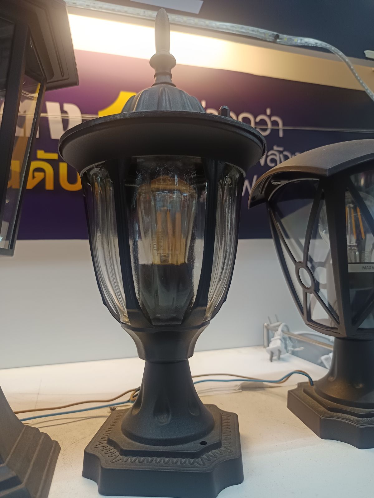 โคมเสา Vintage-01 (สีดำ) 1*E27 EVE (ไม่รวมหลอด)