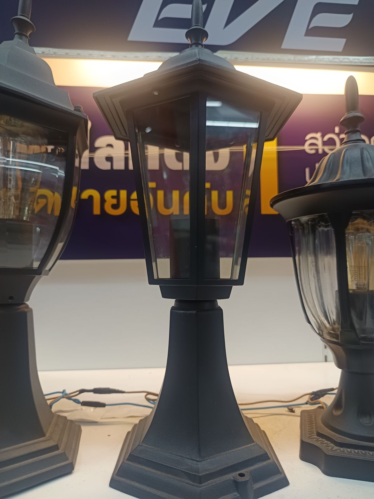 โคมไฟหัวเสา สีดำ รุ่น SL-11-5009S/BK