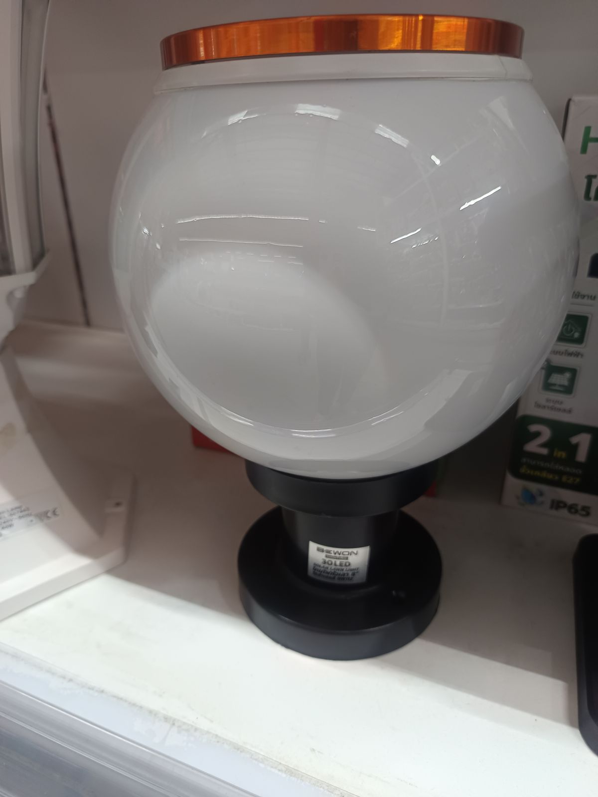 โคมหัวเสาโซล่าเซลล์ 8" 2 แสง BEWON BW-112