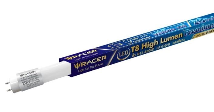 หลอด LED T8 G13 20W เดย์ไลท์ RACER