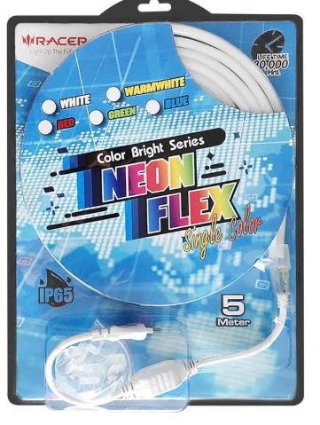 ไฟเส้น LED Neon Flex 35 วัตต์ ยาว 5 ม. สี White RACER