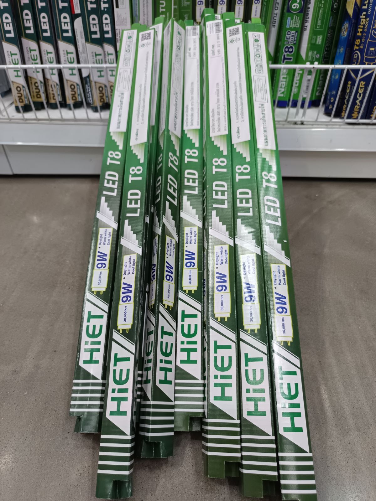 HIET หลอดนีออน LED T8 9W 1000LM เดย์ไลท์ HL-12-1005 LT-006981