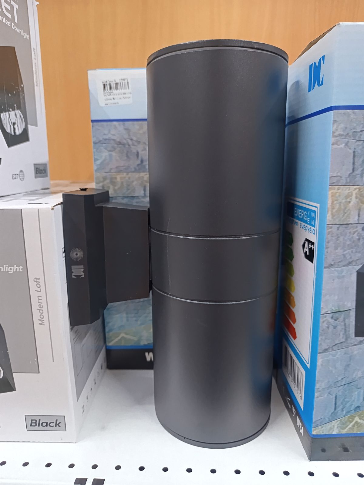 โคมไฟกิ่ง DC D-2014-2BK-11CM หน้ากลม สีดำ 11 cm. (ไม่รวมหลอด) LT-005018