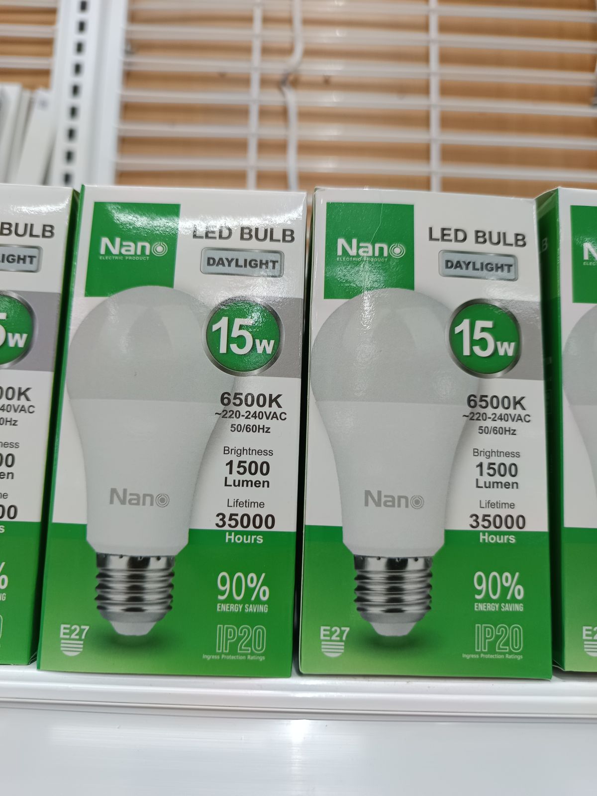 หลอด LED BLUB Nano E27 15W แสงขาว NL-E27-15WDL