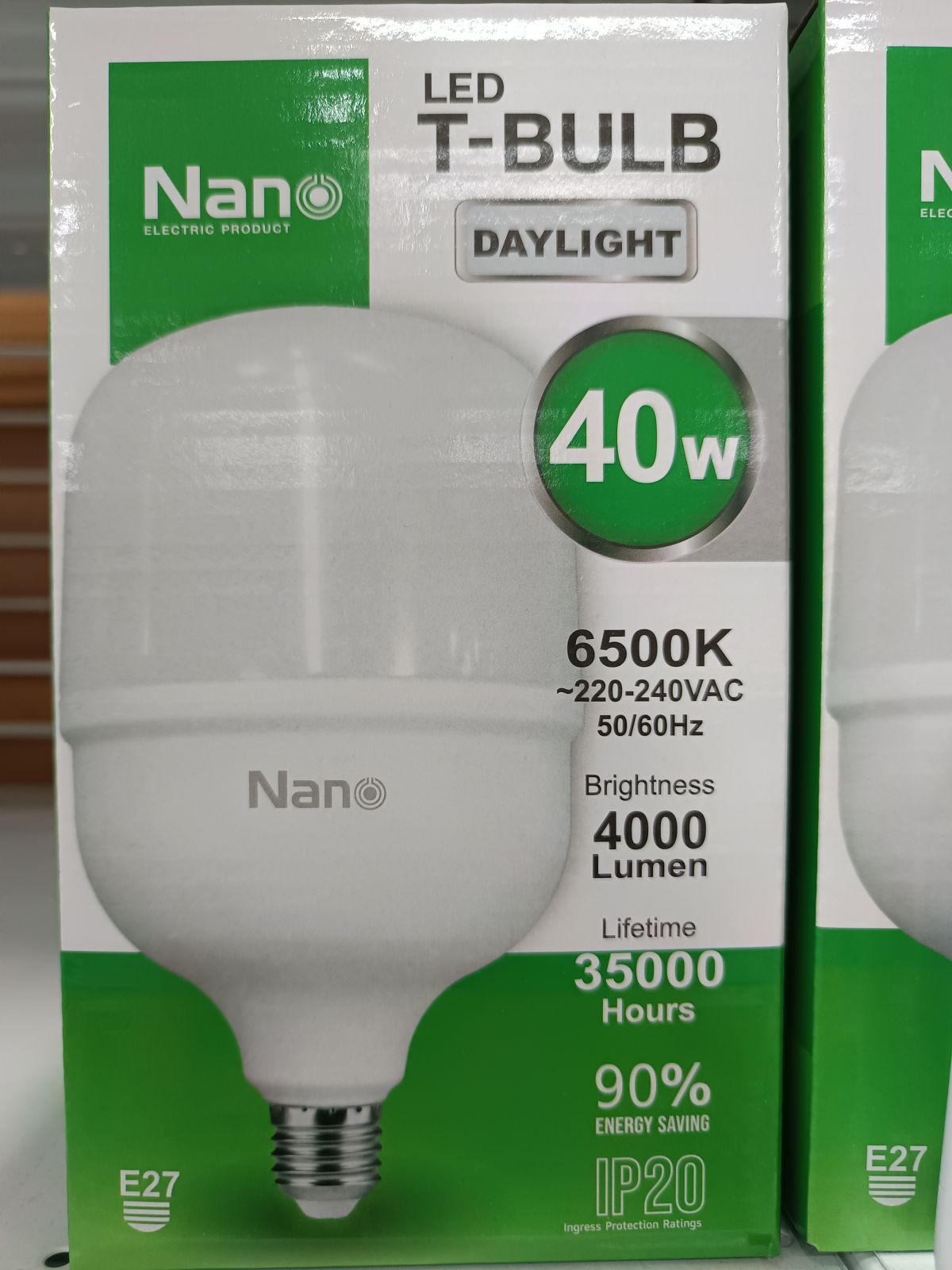 หลอด LED BLUB Nano E27 40W แสงขาว NL-E27-40WDL