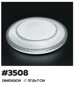 โคมติดลอยซาลาเปา LED 25*2W 3 แสง HI-25-2503#3508 (HIET)
