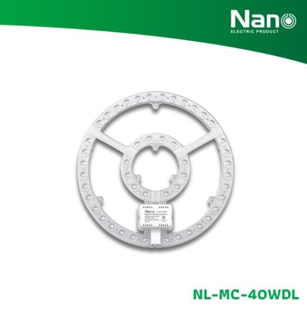 แผงไฟแม่เหล็กเปลือย 40W เดย์ไลท์ NANO NL-MC-40WDL
