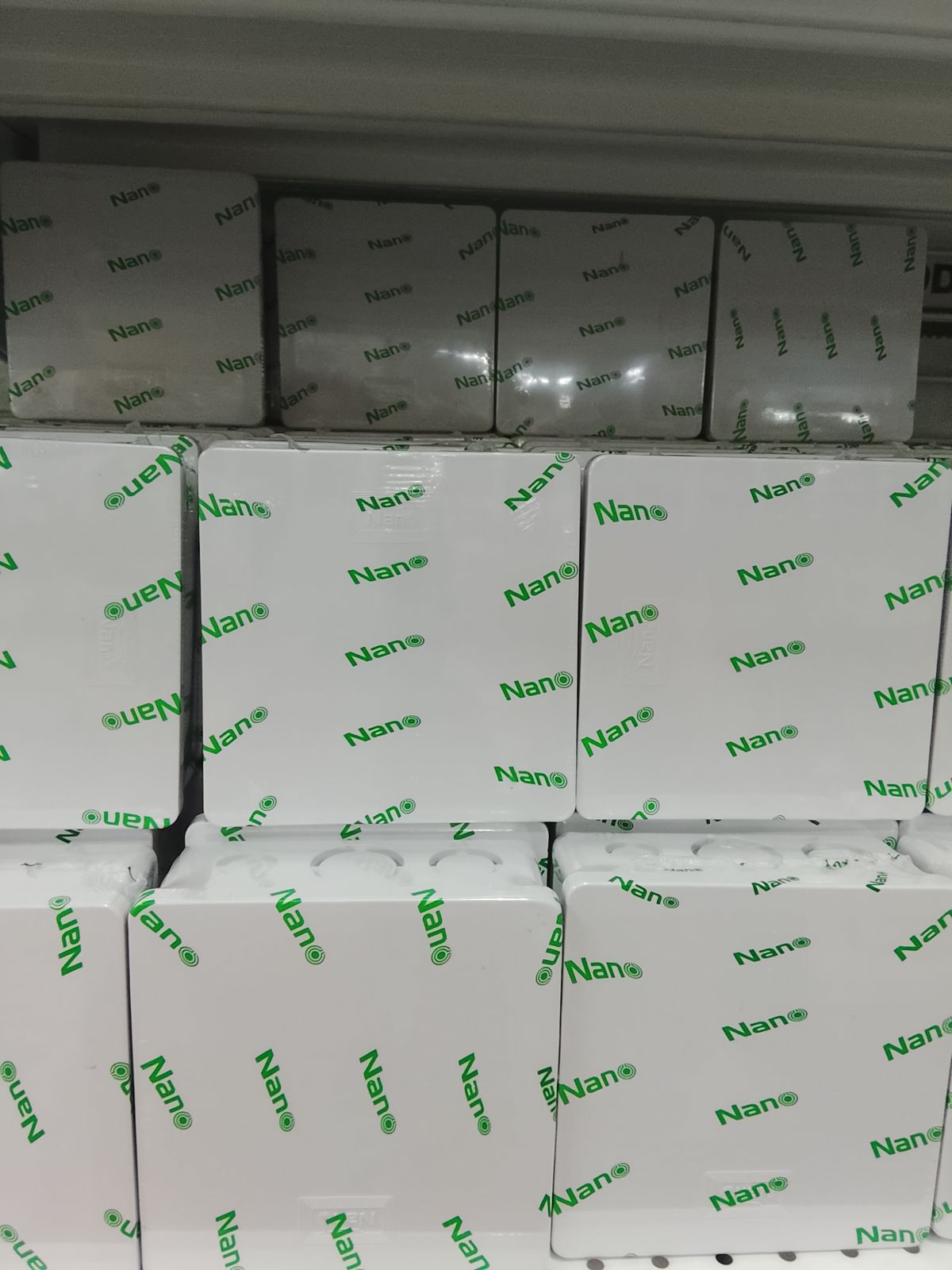 NANO-44M กล่องพักสาย เหลี่ยม 4*4 ขาว 