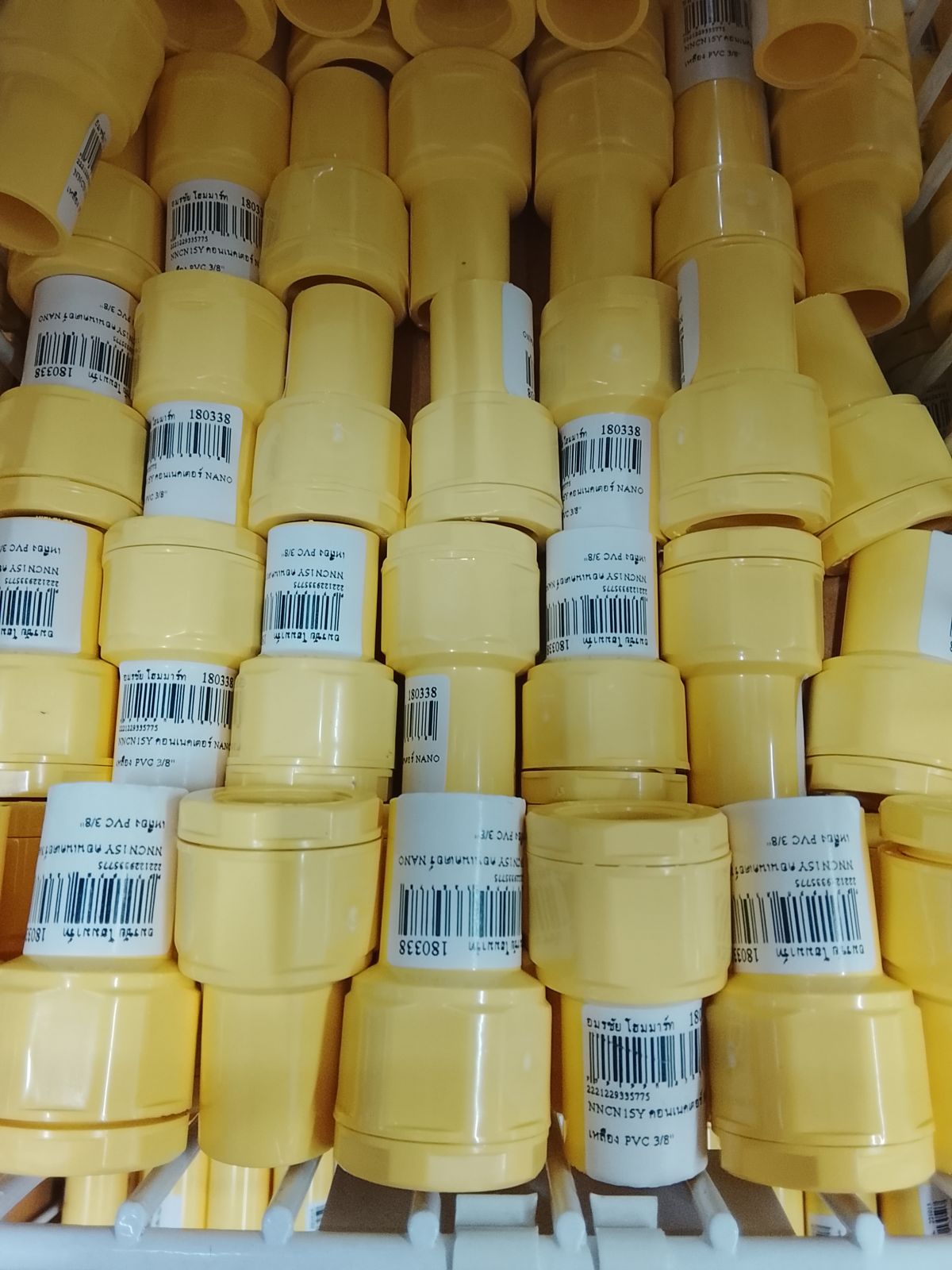 NNCN18Y คอนเนคเตอร์ NANO เหลือง PVC 1/2"  