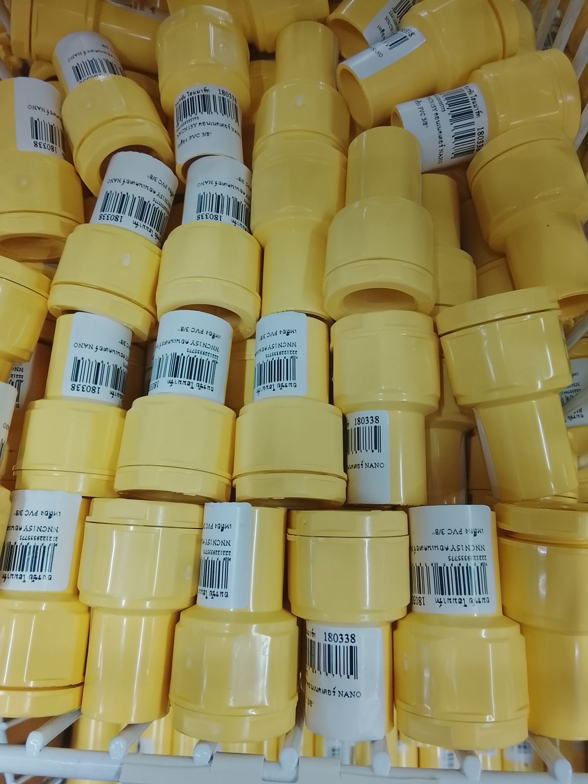 NNCN15Y คอนเนคเตอร์ NANO เหลือง PVC 3/8"  