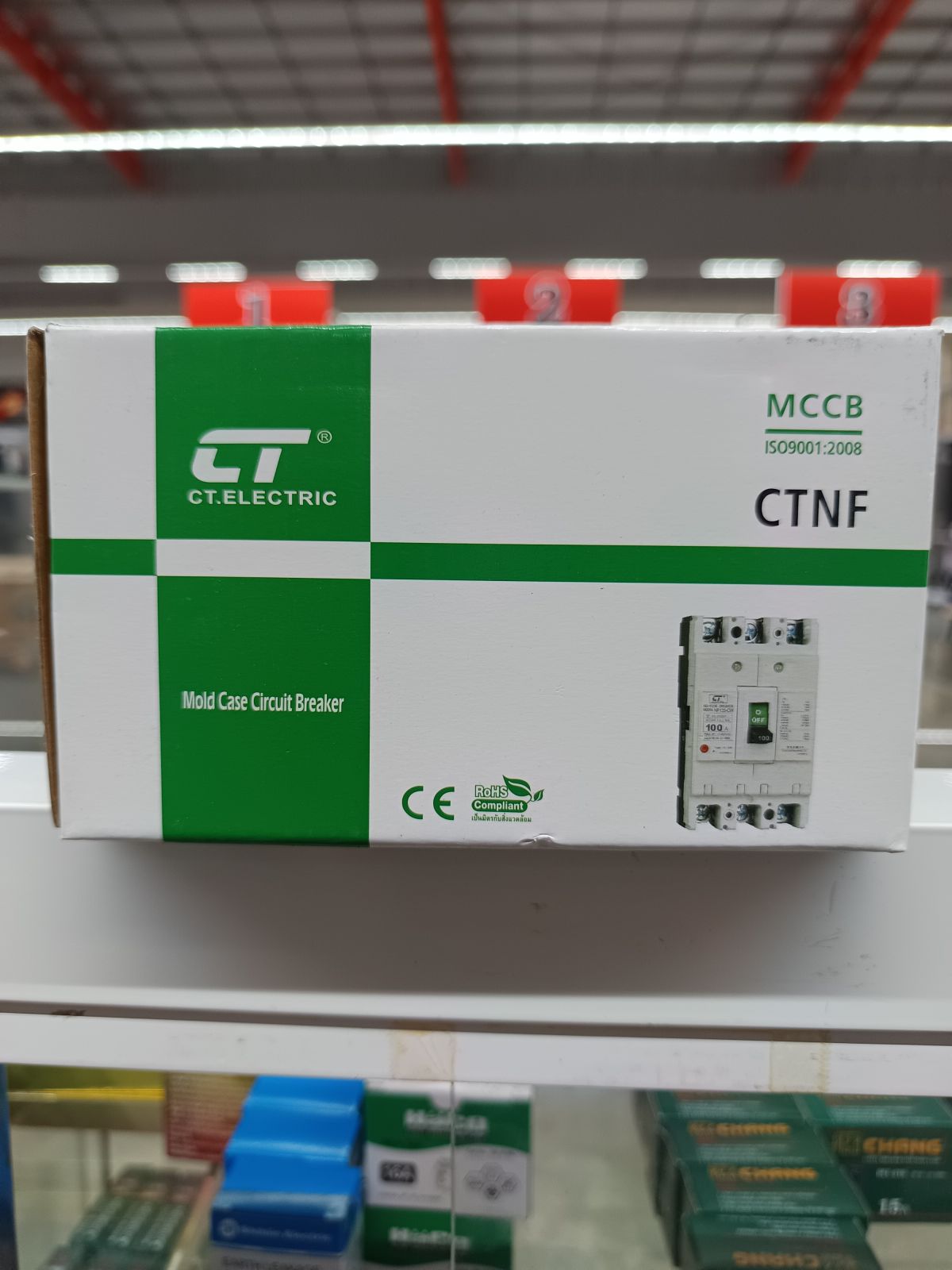 โมเครสเบรกเกอร์หน้าขาว 3P100A CT