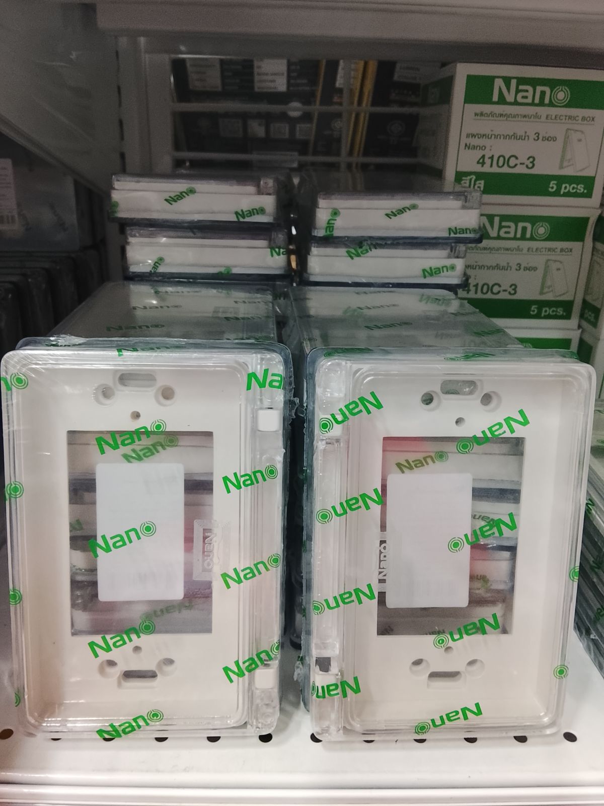 NANO-411C ฝาครอบกันน้ำ สีใส  3.5*5*1 