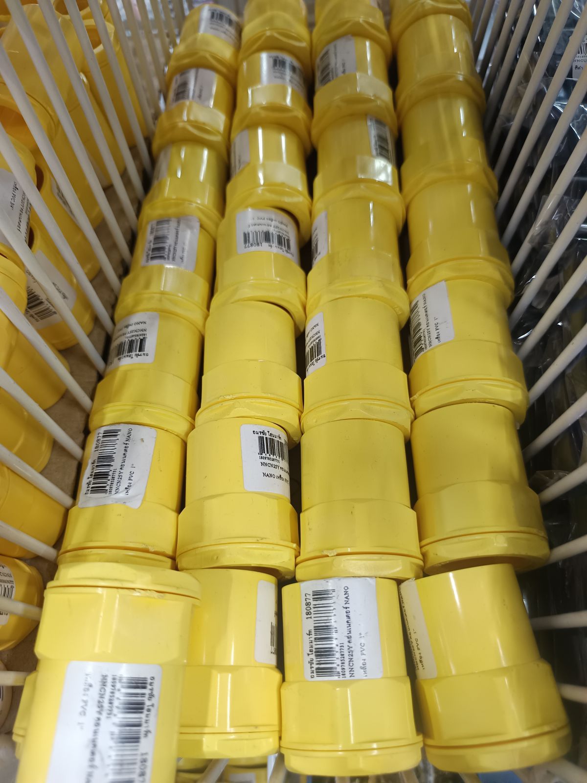 NNCN25Y คอนเนคเตอร์ NANO เหลือง PVC  1"  