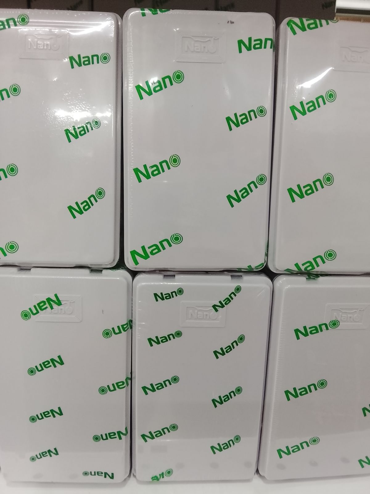 NANO-24W กล่องพักสาย เหลี่ยม 2*4 ขาว  