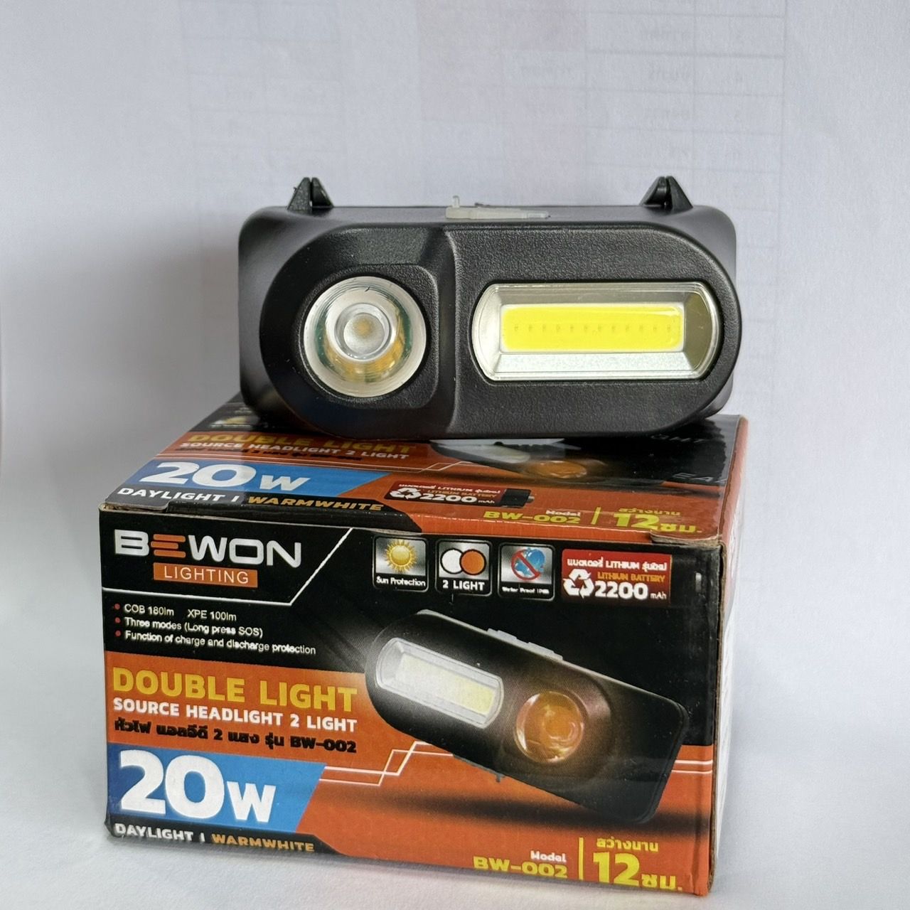 ไฟคาดหัว LED รุ่น BW-002  20W BEWON