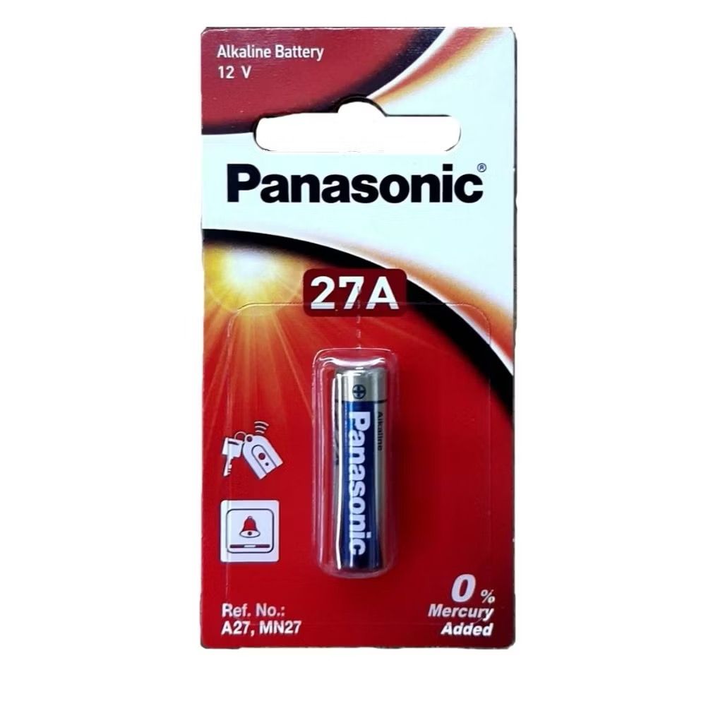 ถ่านอัลคาไลน์ 12V Panasonic รุ่น BUTTON  (แพ็ค 1 ก้อน) LRV27A/1BPA