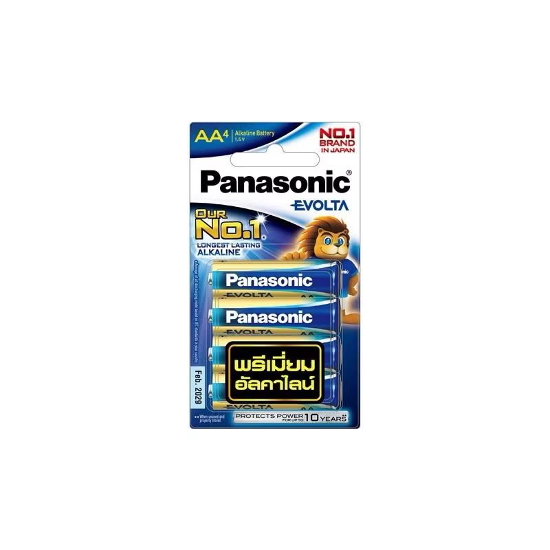 ถ่านอีโวลต้า AA Panasonic รุ่น EVOLTA  (แพ็ค 4 ก้อน) LR6EG/4BN