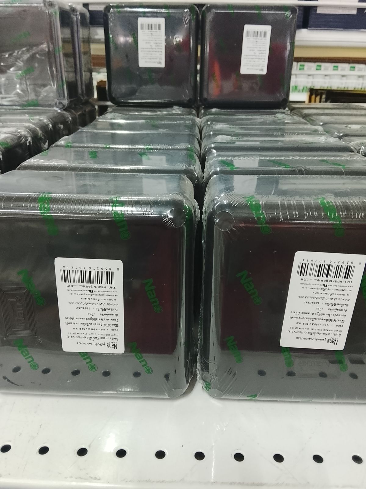 NANO-202B กล่องกันน้ำพลาสติก (4*4*2.5) สีดำ