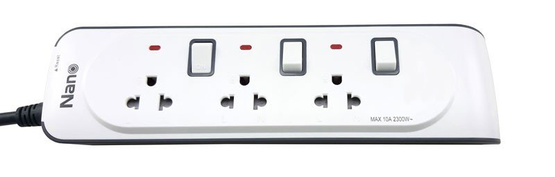 Nano-NN-CES35M ปลั๊กพ่วงกันไฟกระชาก มีม่านนิรภัย 5M
