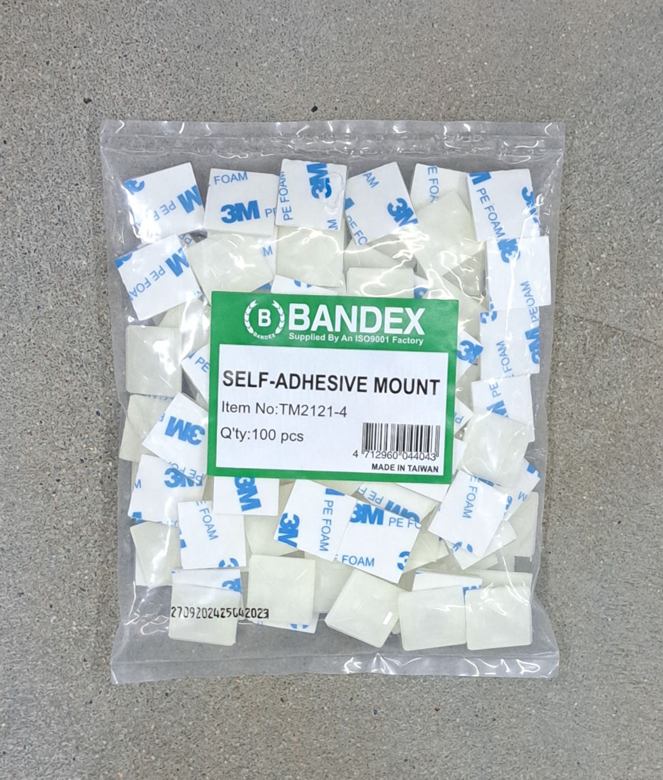 แป้นกาวยึดสายไฟ 3M 21*21 TM-2121-4