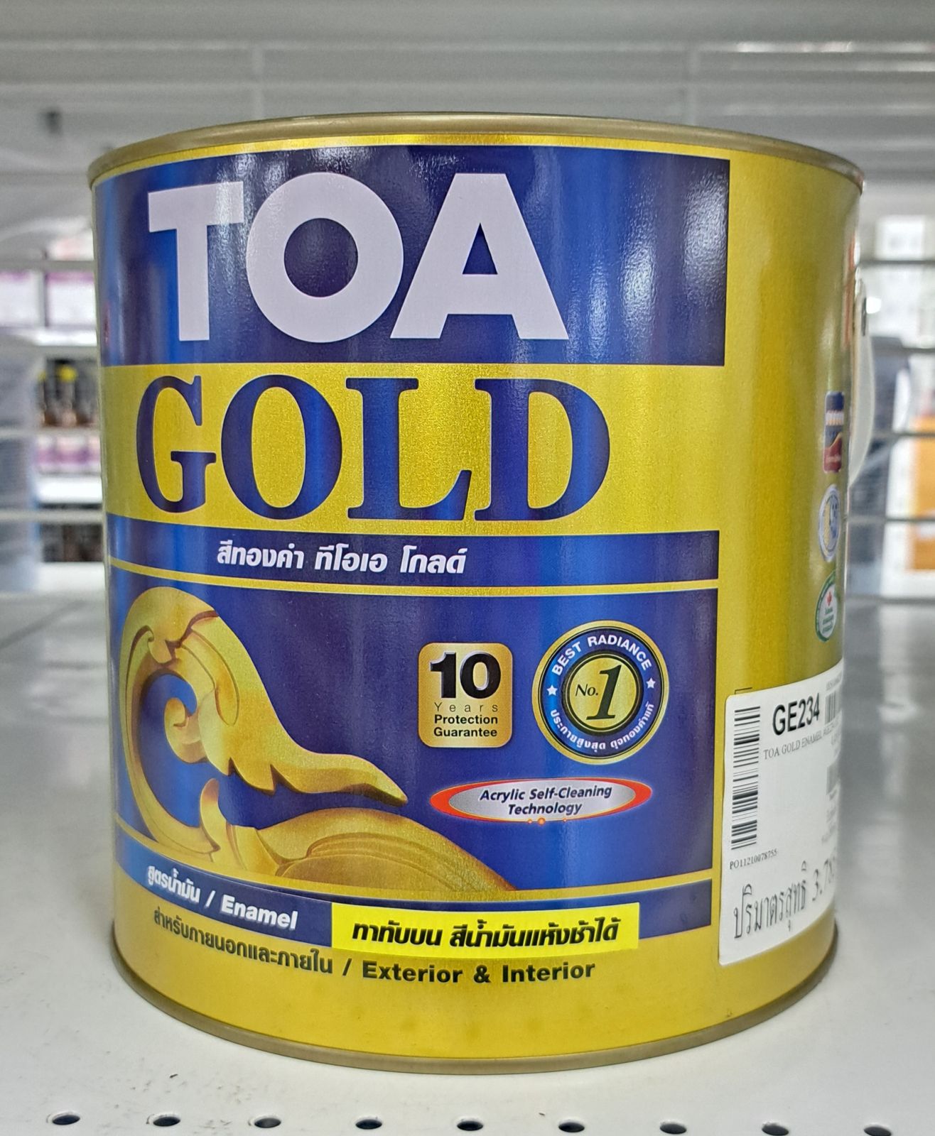 สีทอง TOA สีน้ำมันอะครีลิค #GE234 (1GL)