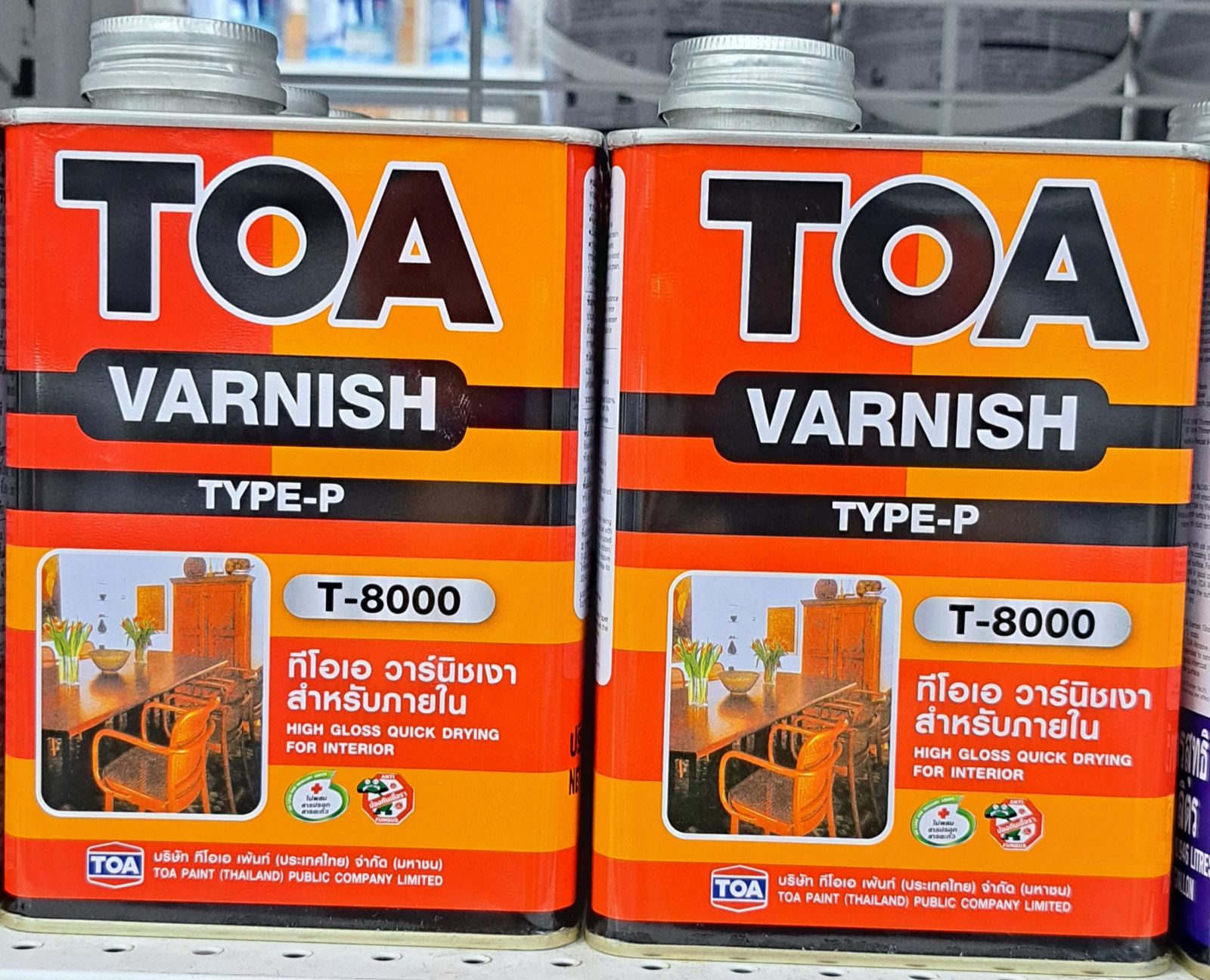 วานิชภายใน TOA 1/4 กล. T8000