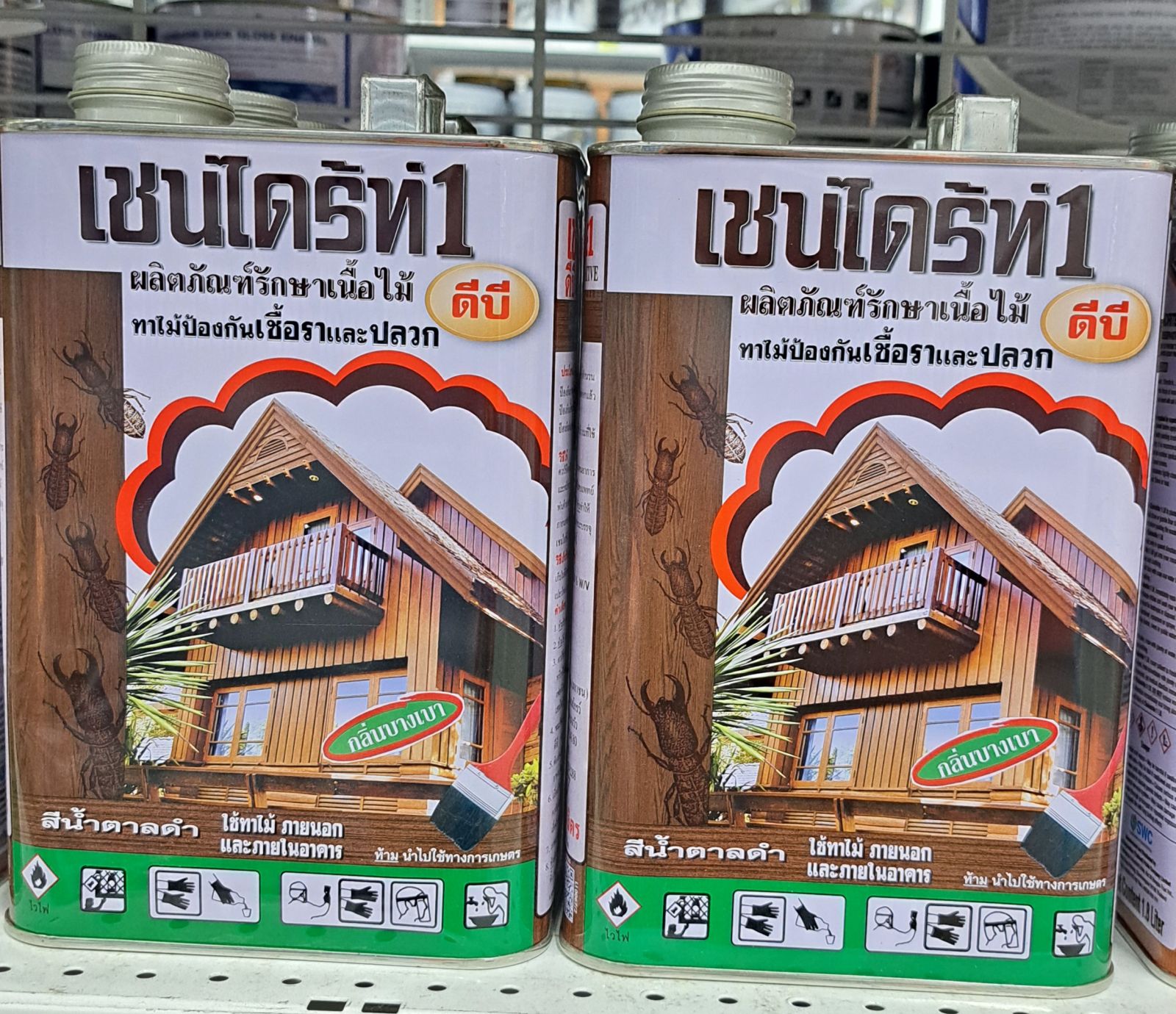 เชนไดร้ท์รักษาเนื้อไม้ 1.8 ลิตร (สีน้ำตาล)