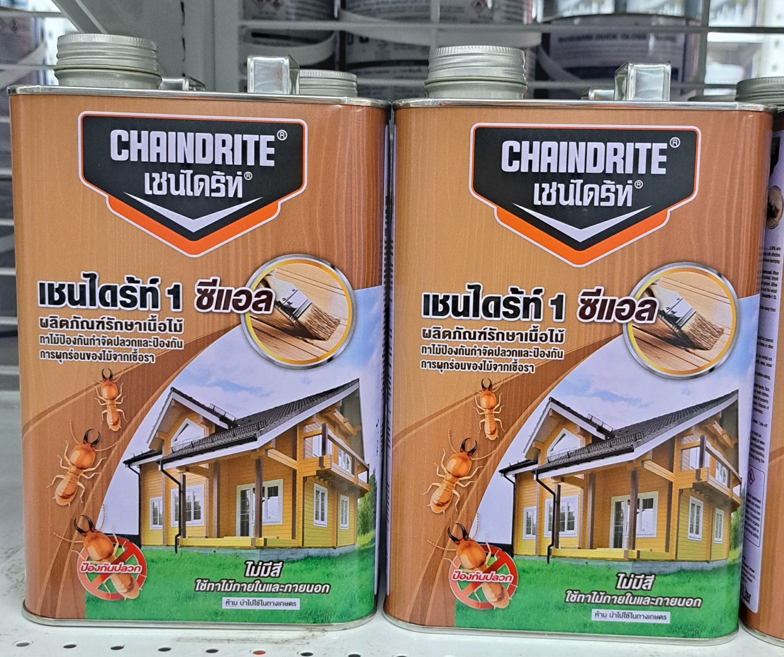 เชนไดร้ท์รักษาเนื้อไม้ 1.8 ลิตร (สีใส)