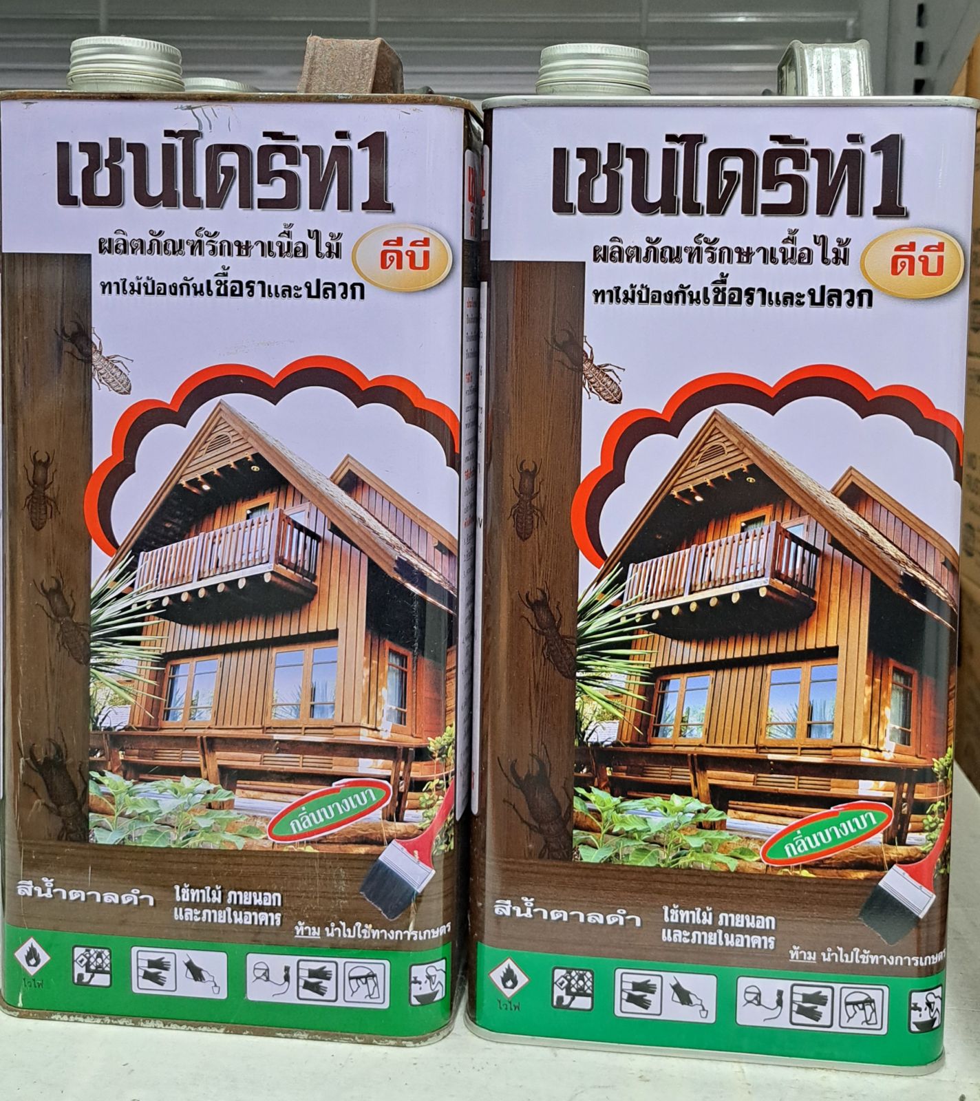 เชนไดร์ทรักษาเนื้อไม้ 5 ลิตร (สีน้ำตาล)