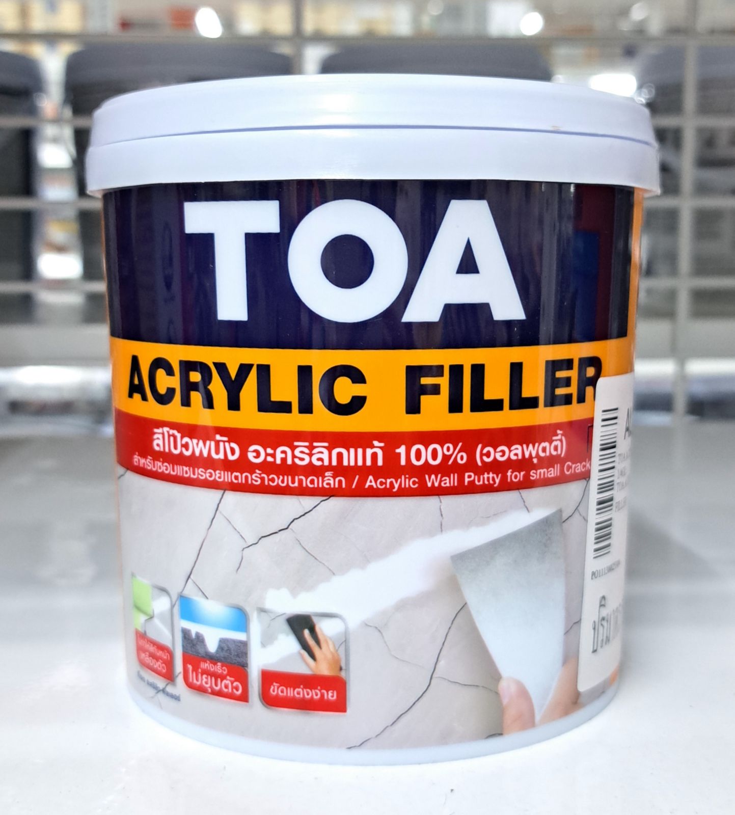 เคมีโป้วผนัง อะครีลิค ฟิลเลอร์ TOA 1/4 กล. #ALFLL