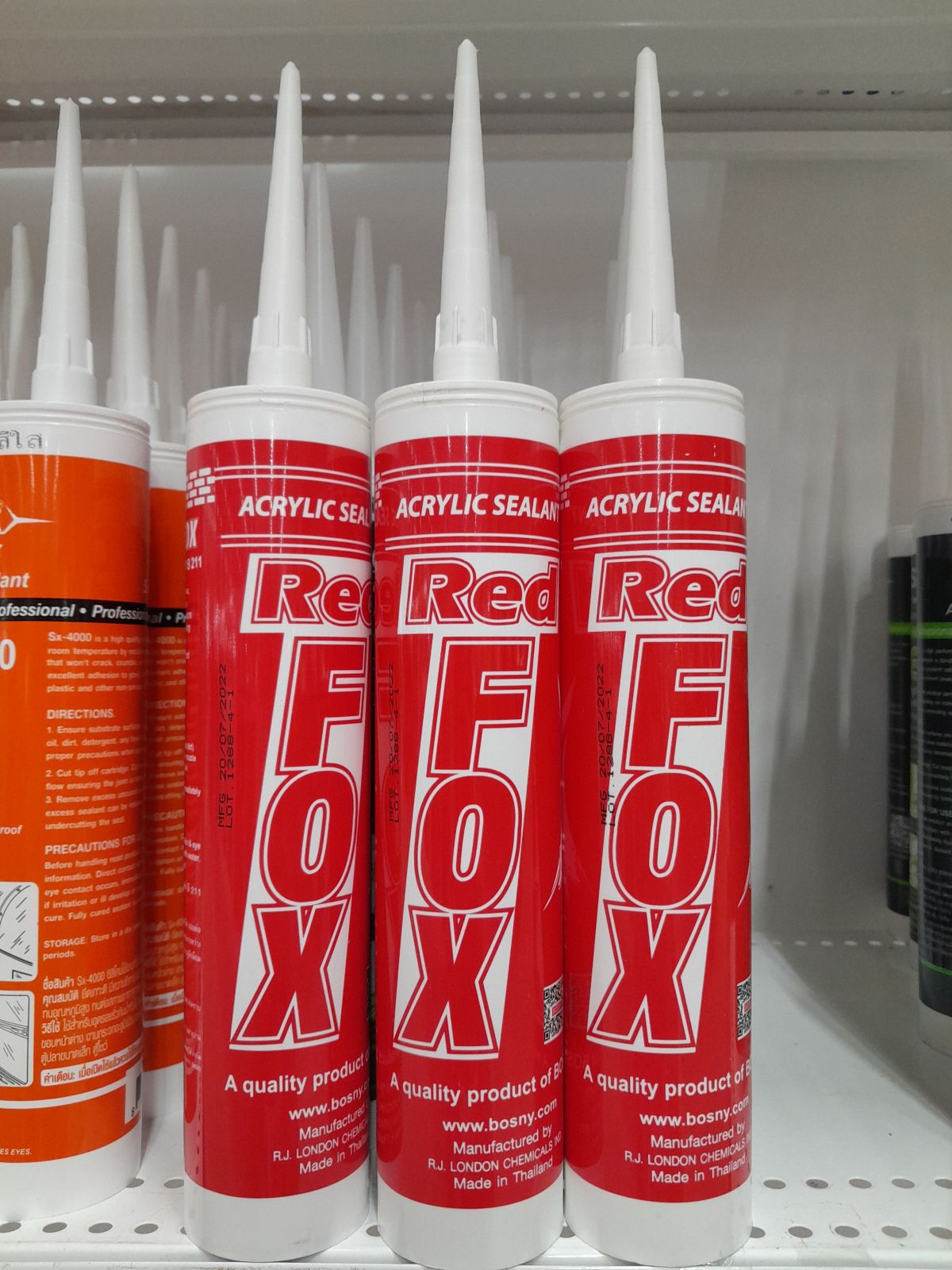 อะครีลิคซีแลนท์ REDFOX (สีน้ำตาล)