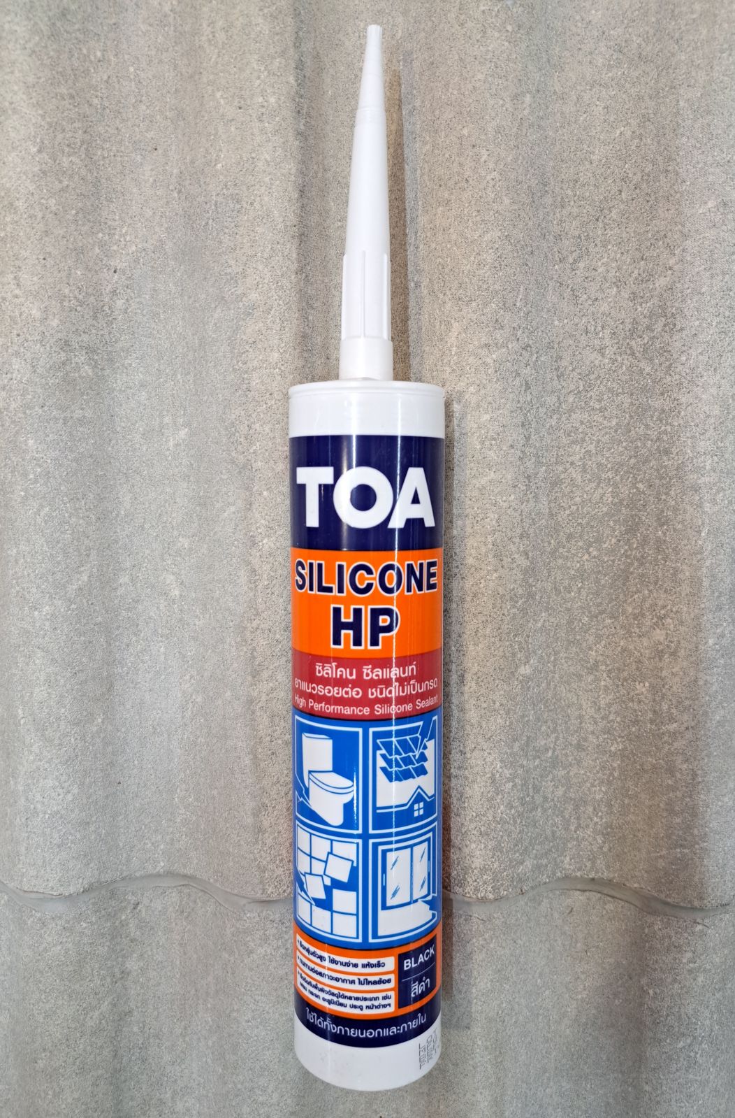 ทีโอเอ ซิลิโคน ซีลแลนท์(ชนิดไม่กรด) #สีดำ