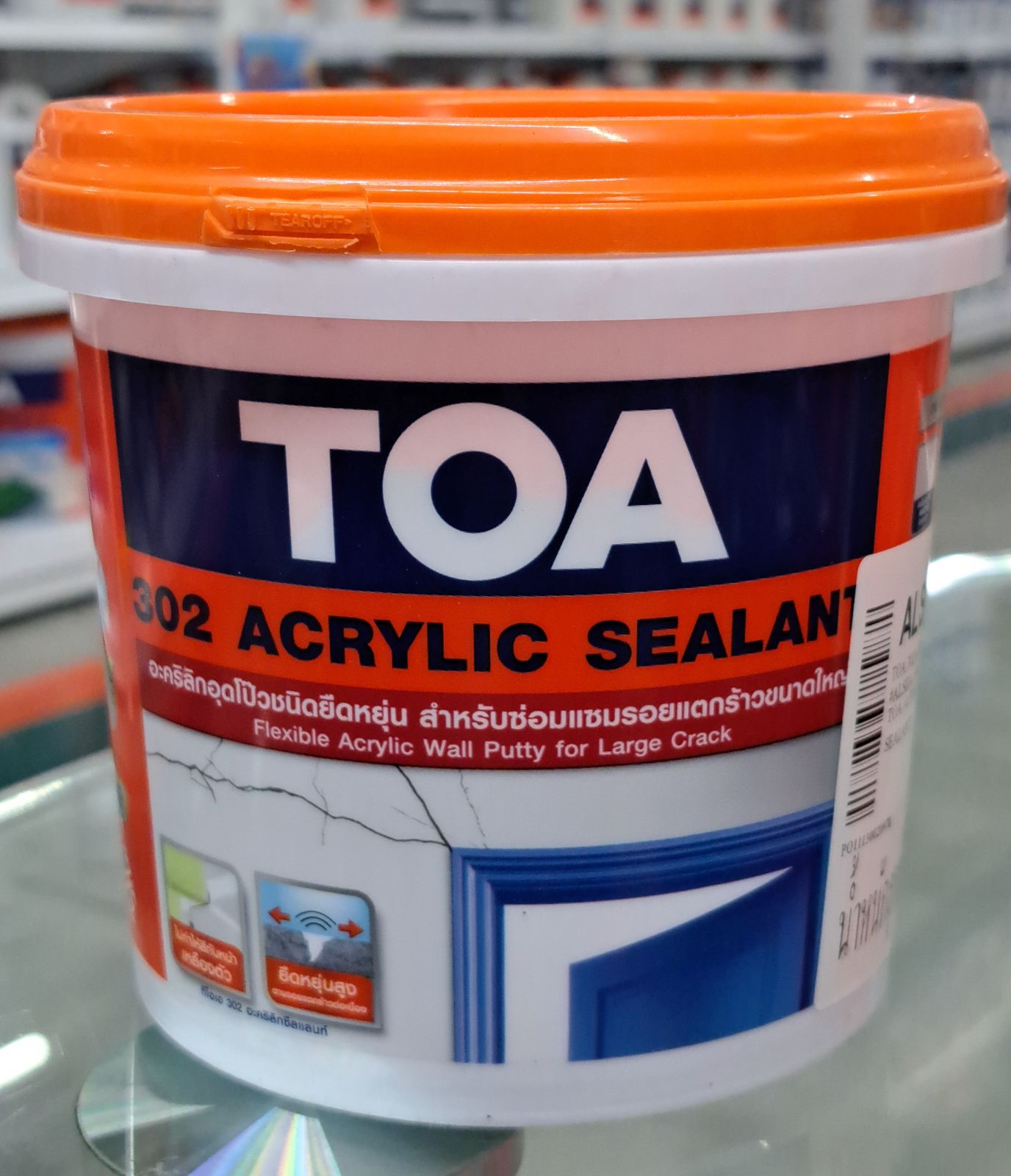 ทีโอเอ 302 อะครีลิค ซีลแลนท์ อุดรอยแตก 1/4 กล.