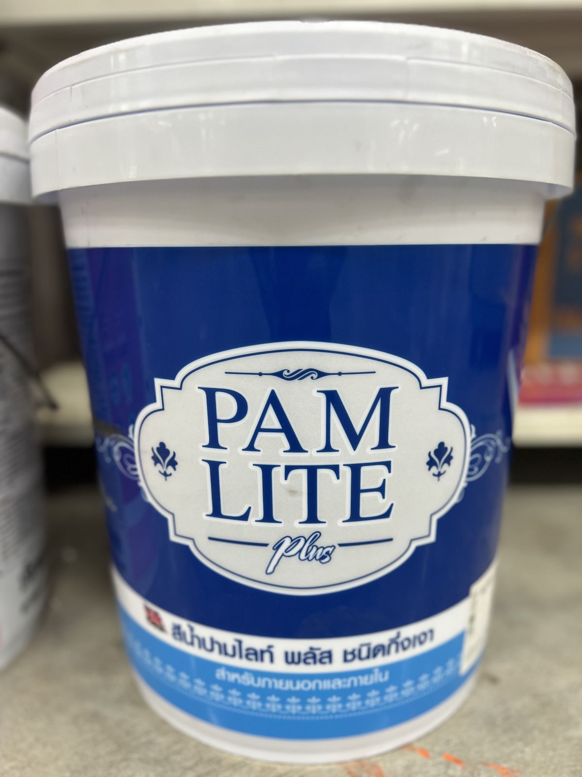 สีน้ำ ภายนอกกึ่งเงา ปามไลท์ พลัส #AG100 5 กล.