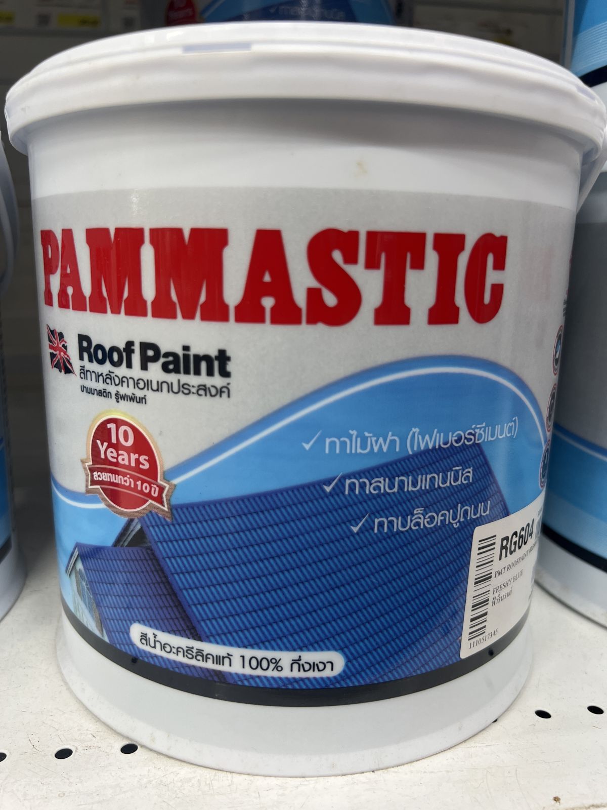สีทากระเบื้องหลังคา ปามมาสติก  RG604  1 กล.  