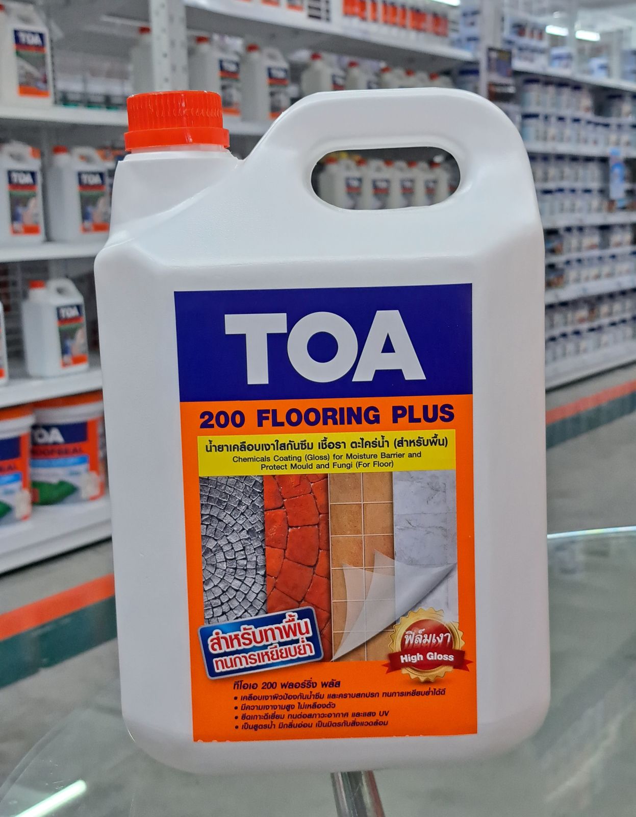 น้ำยาเคลือบเงาใสกันซึม (สูตรน้ำ) TOA-200 5 ลิตร