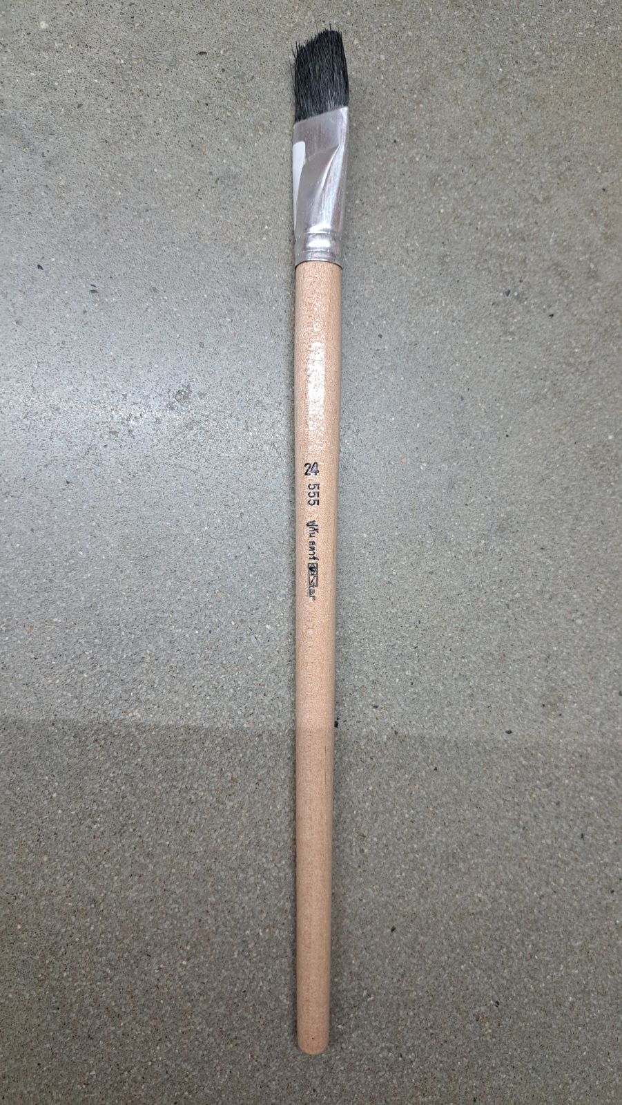 ภู่กันปากแบน ขนดำจีน #24