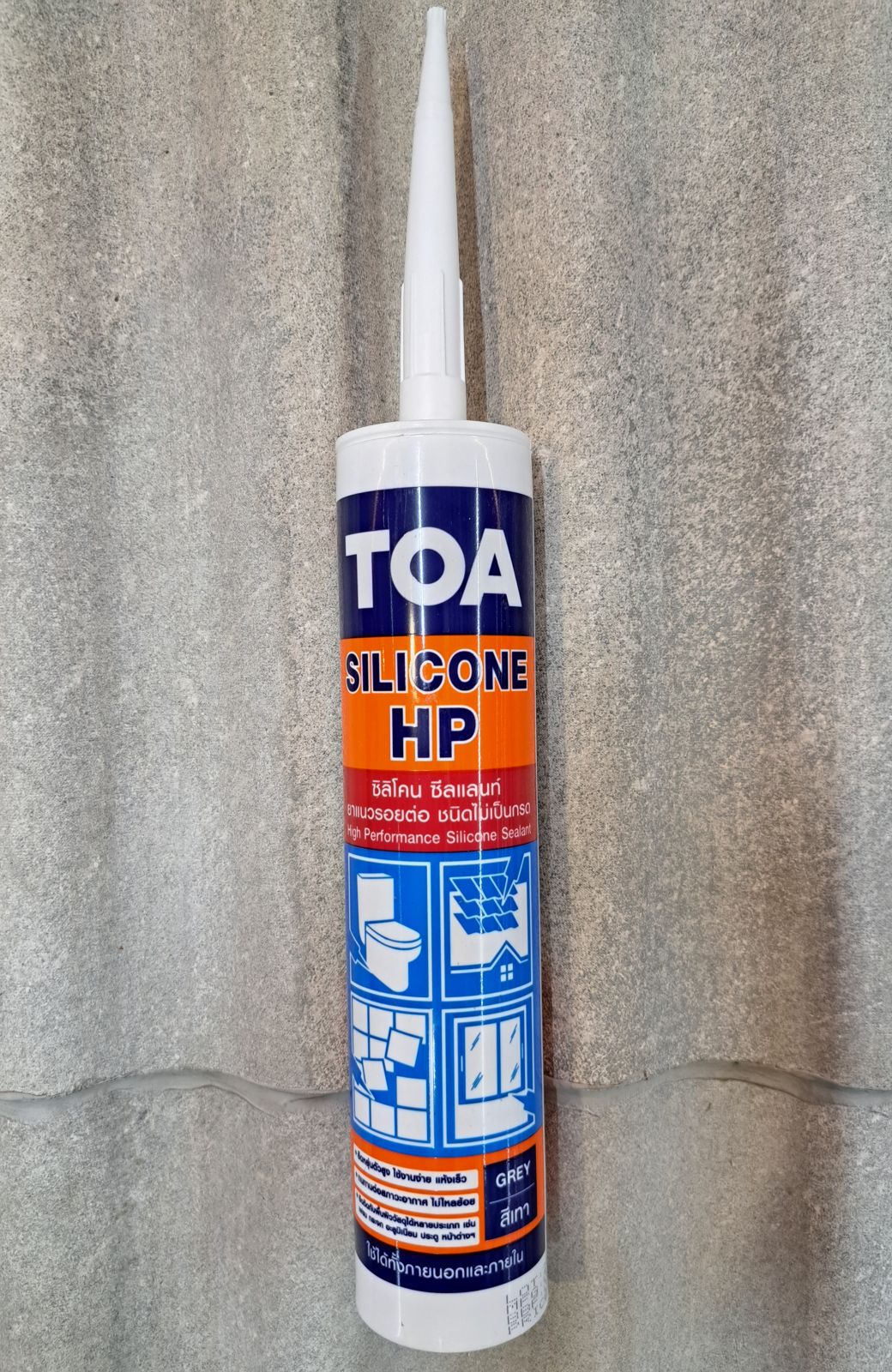 ทีโอเอ ซิลิโคน ซีลแลนท์(ชนิดไม่กรด) #สีเทา