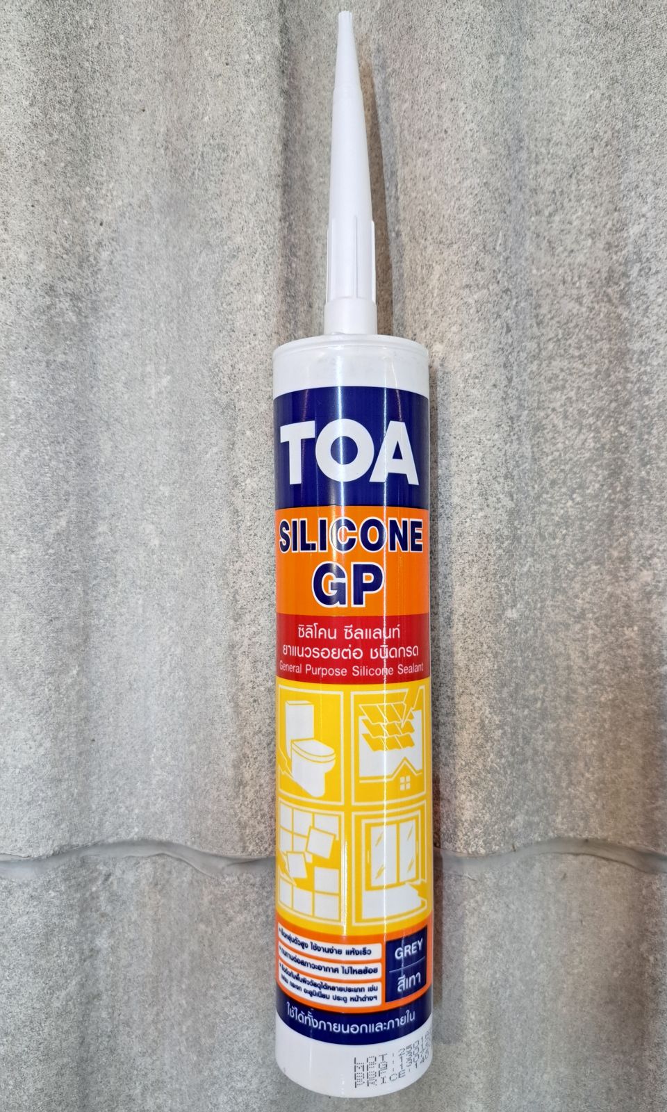 ทีโอเอ ซิลิโคน ซีลแลนท์(ชนิดกรด) #สีเทา
